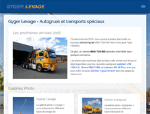 Tablet Screenshot of gygerlevage.ch